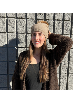 PNYC Evelyn Beanie in Mocha by PNYC