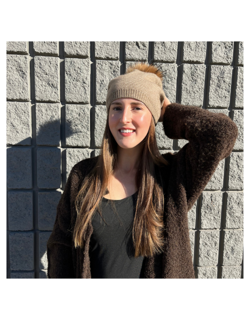 PNYC Evelyn Beanie in Mocha by PNYC