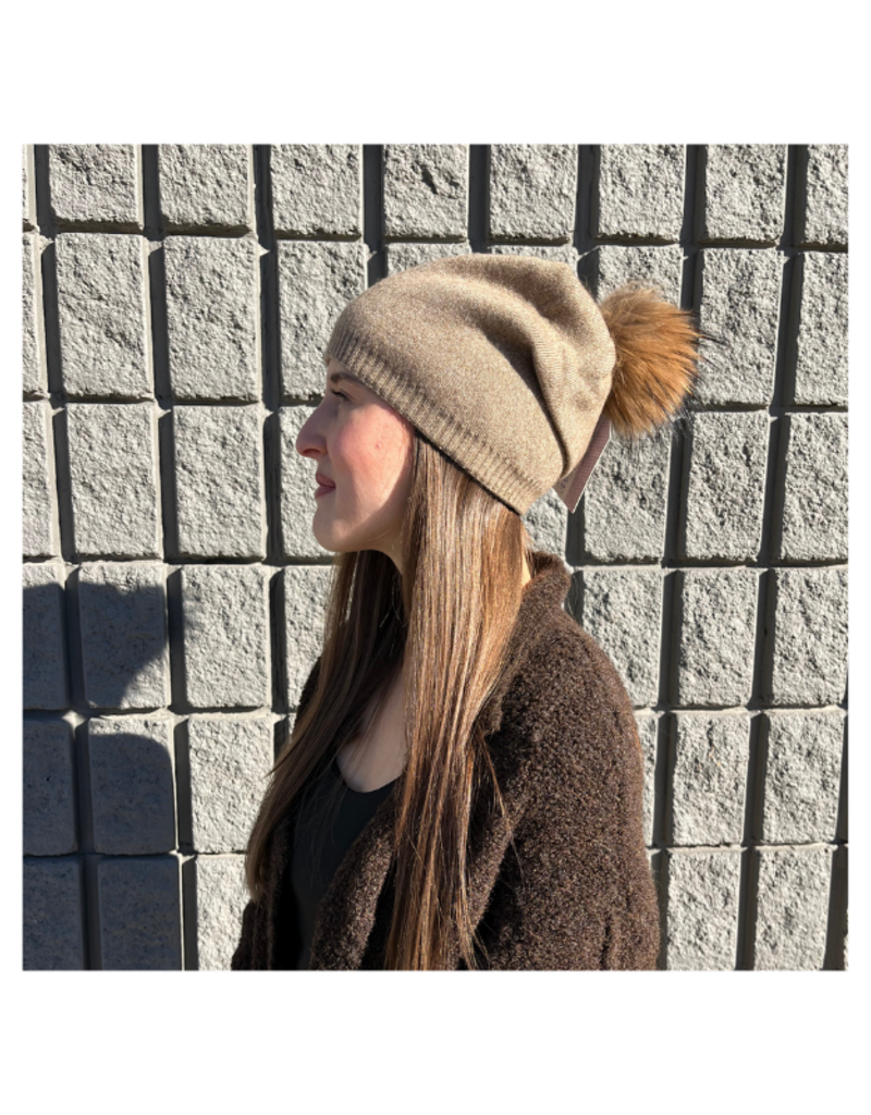 PNYC Evelyn Beanie in Mocha by PNYC