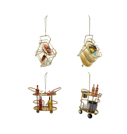 Creative Co-Op Bar Cart Ornament