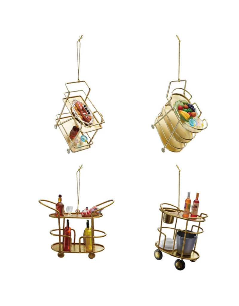 Creative Co-Op Bar Cart Ornament
