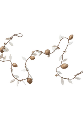 Creative Co-Op Handmade Paper Mache Lemon Garland