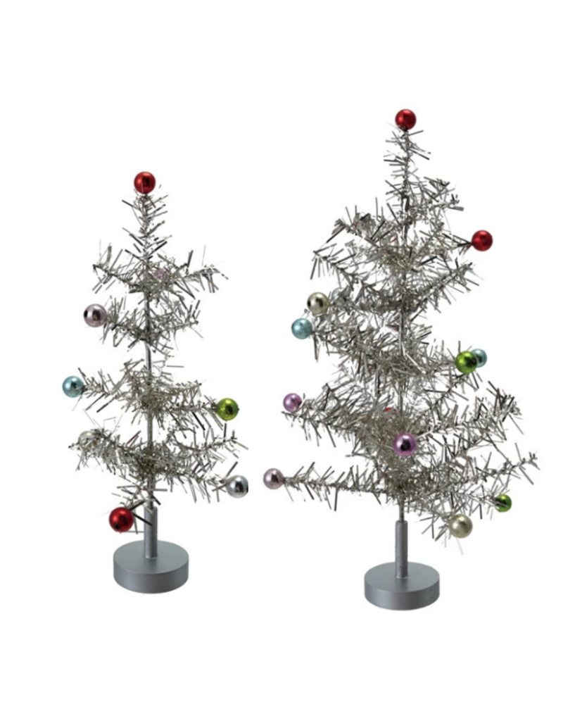 Creative Co-Op Tinsel Tabletop Tree