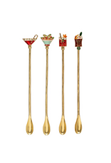 Creative Co-Op Christmas Cocktail Spoon