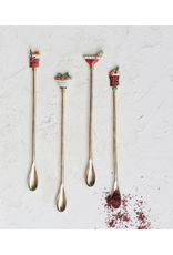Creative Co-Op Christmas Cocktail Spoon