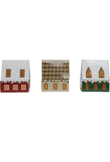 Creative Co-Op Christmas House Matches Assorted