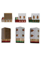 Creative Co-Op Christmas House Matches Assorted