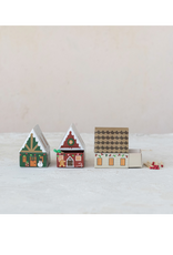Creative Co-Op Christmas House Matches Assorted