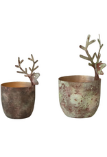 Creative Co-Op Metal Deer Votive Holder