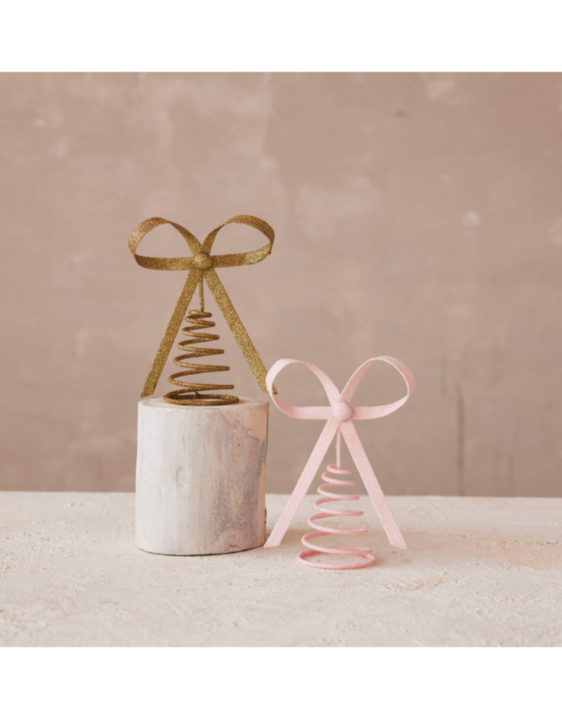 Creative Co-Op Gold Metal Bow Tree Topper