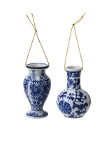 Creative Co-Op Blue & White Ornament