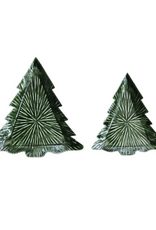 Creative Co-Op Enameled Metal Tree Tray