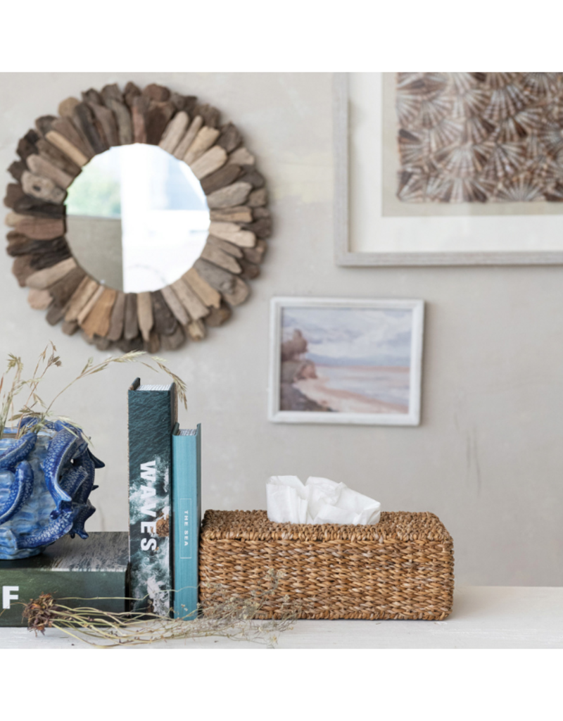 Creative Co-Op Seagrass Tissue Box Cover