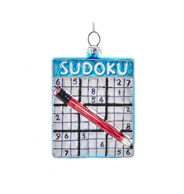 Glass Sudoko Ornament