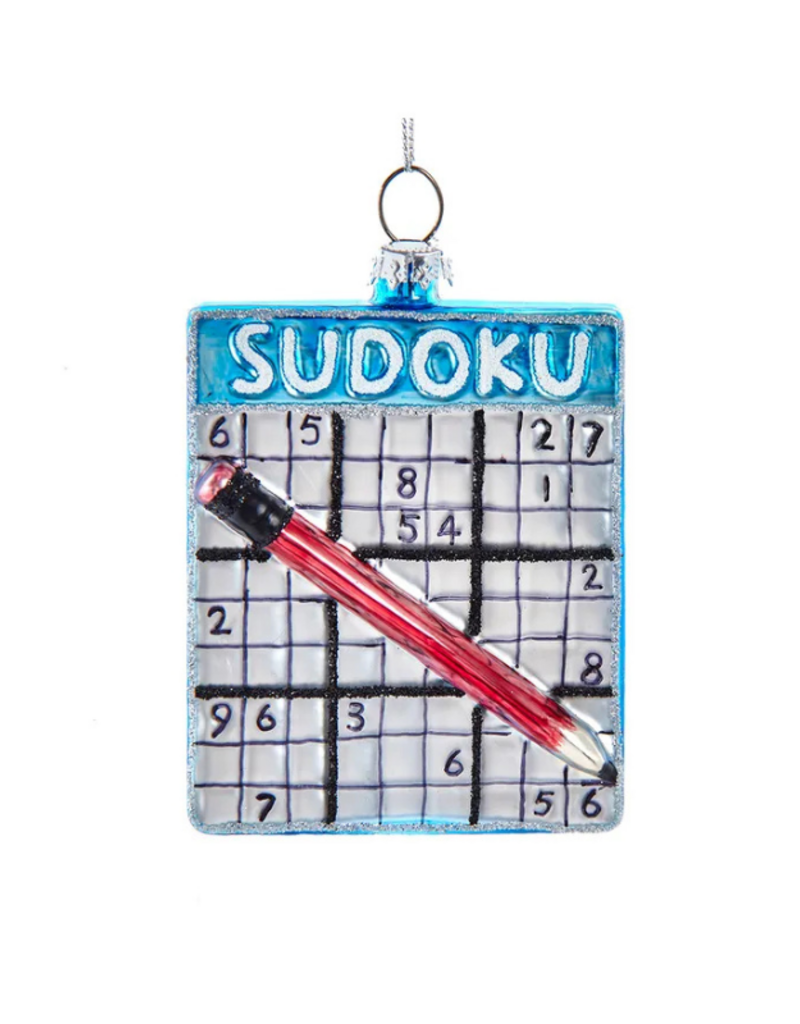 Glass Sudoko Ornament