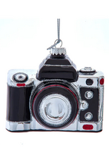 Glass Black Old Style Camera Ormament