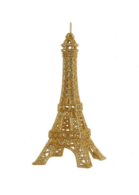Gold Eiffel Tower Ornament