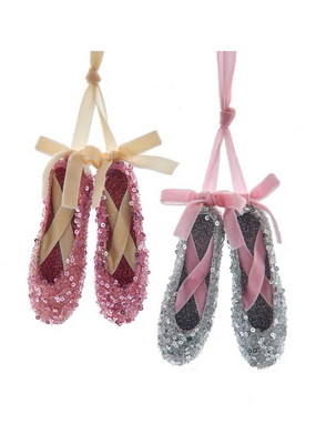 Glitter Ballet Shoes Ornament