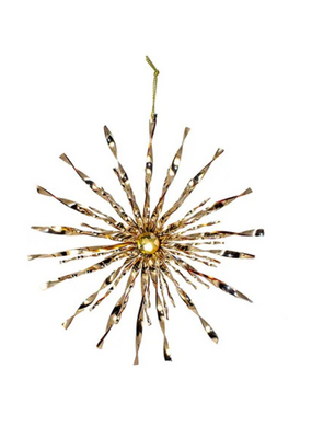 Gold Starburst Ornament