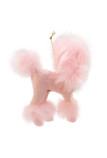 Furry Pink Poodle Ornament