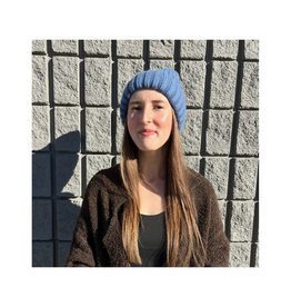 PNYC Amanda Satin Hat in Pacific Blue by PNYC