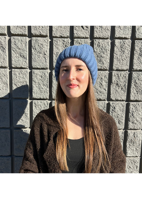 PNYC Amanda Satin Hat in Pacific Blue by PNYC