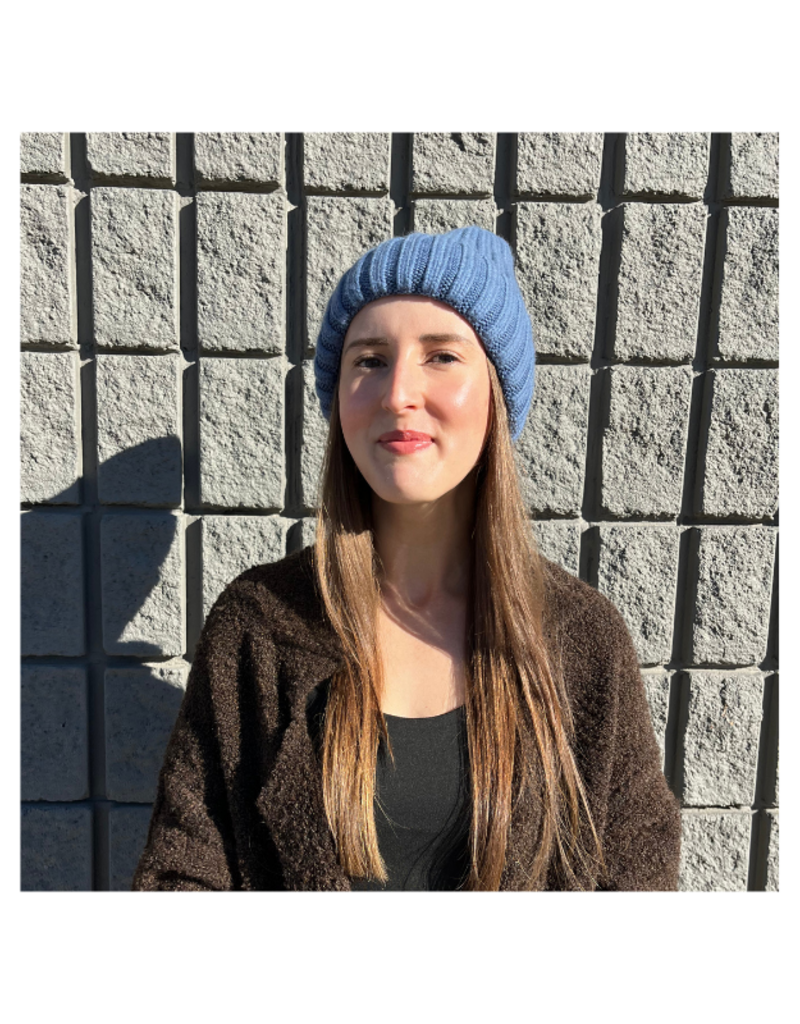 PNYC Amanda Satin Hat in Pacific Blue by PNYC