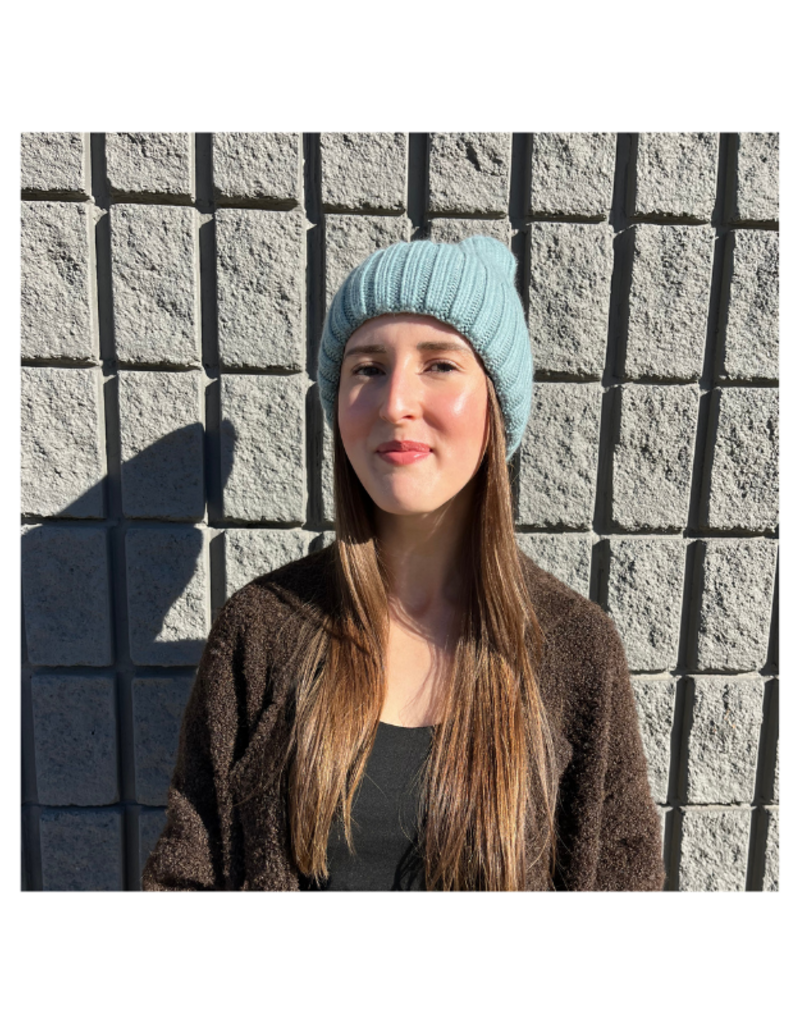 PNYC Amanda Satin Hat in Arctic Blue by PNYC