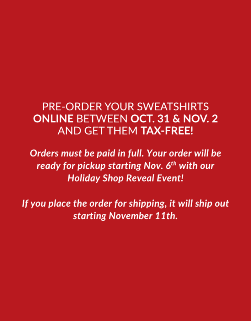 Shiraleah PRE-SALE COMING SOON! Ho Ho Ho Bows Classic Sweatshirt