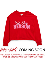 Shiraleah PRE-SALE COMING SOON! Tis The Season Lounge Sweatshirt in Red