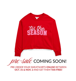 Shiraleah PRE-SALE COMING SOON! Tis The Season Lounge Sweatshirt in Red