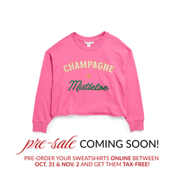 Shiraleah PRE-SALE COMING SOON! Champagne & Mistletoe Lounge Sweatshirt
