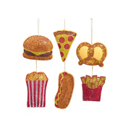 Bedazzled Fabric Foods Ornament