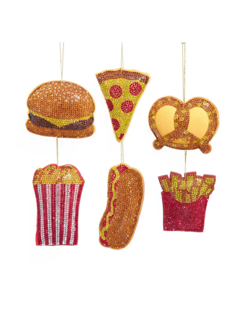 Bedazzled Fabric Foods Ornament