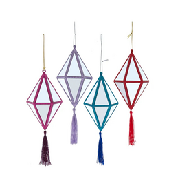 Mirror With Tassel Ornament