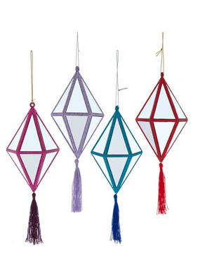 Mirror With Tassel Ornament