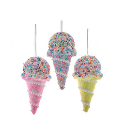 Foam Pastel Ice Cream Ornament