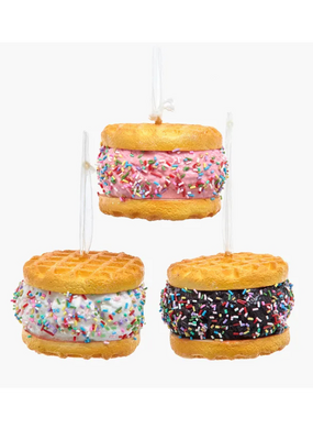 Foam Waffle Ice Cream Sandwhich Ornament