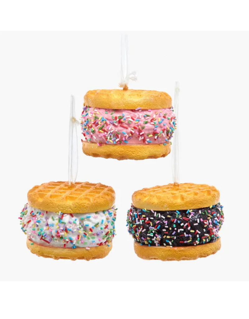 Foam Waffle Ice Cream Sandwhich Ornament