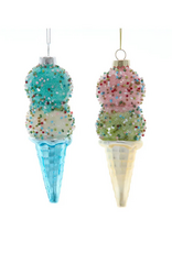 Ice Cream Cone with Beads Ornament