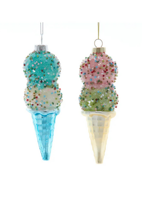 Ice Cream Cone with Beads Ornament