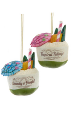 Resin Coconut Drink Ornament