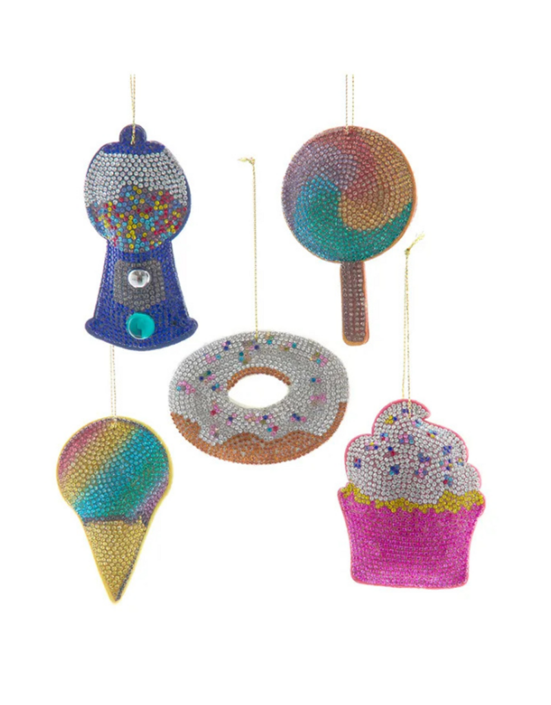 Bedazzled Fabric Sweets Ornament