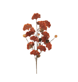 Rust Gingko Leaf Spray