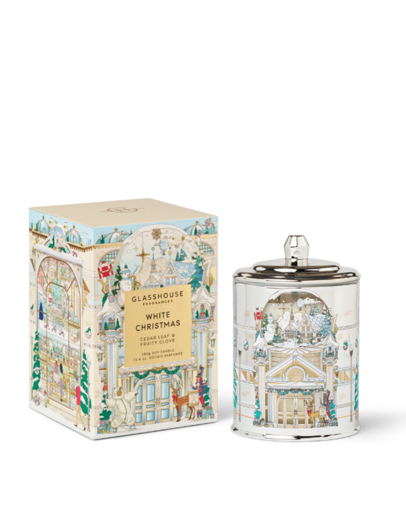 Glasshouse Fragrances White Christmas 13oz Candle by Glasshouse Fragrances