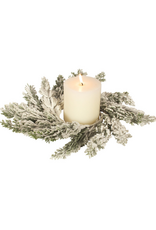 Cypress and Snow Mini Wreath