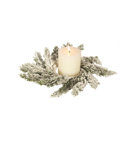 Cypress and Snow Mini Wreath