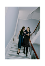 b.young Paillet Bow Jacket in Evening Black by b.young