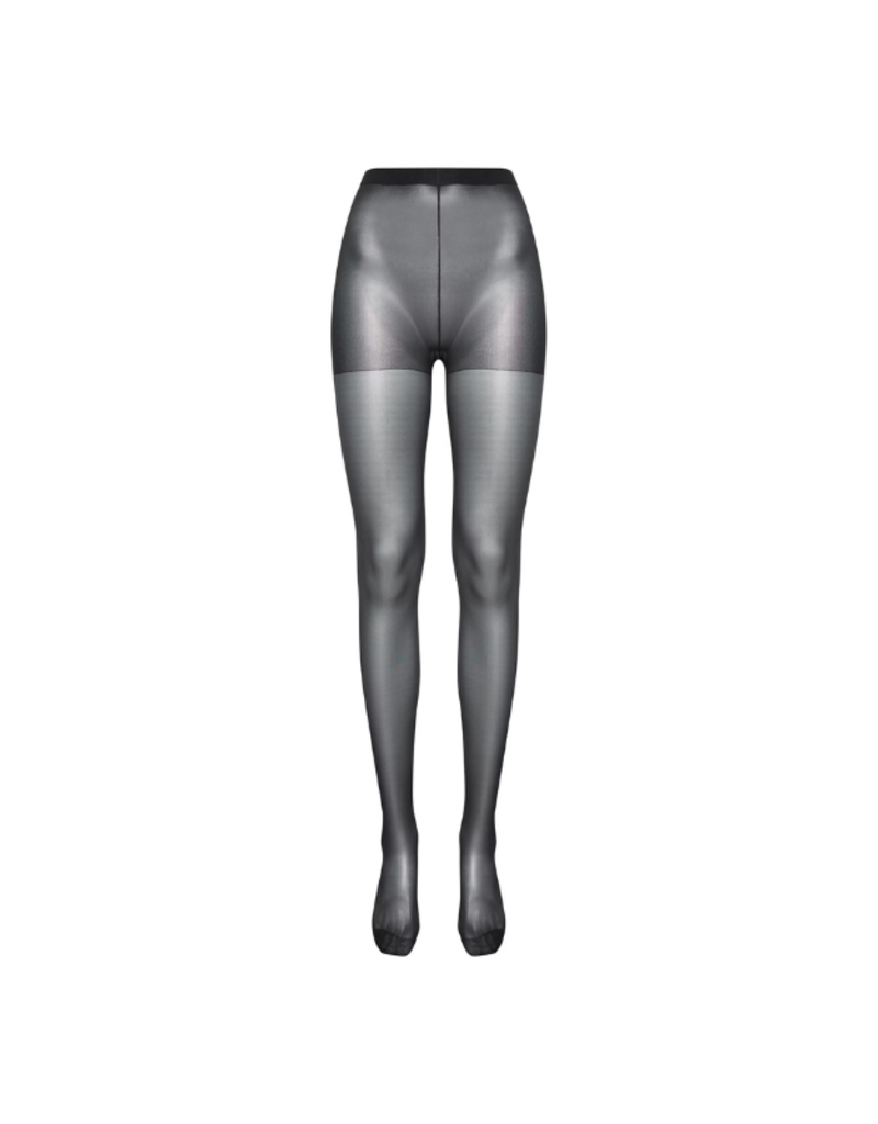 b.young 2 pack of Silk-Look Wikki Stockings in Black by b.young