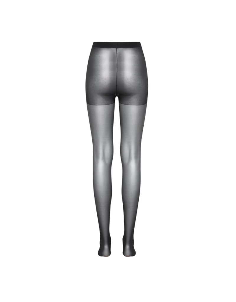 b.young 2 pack of Silk-Look Wikki Stockings in Black by b.young